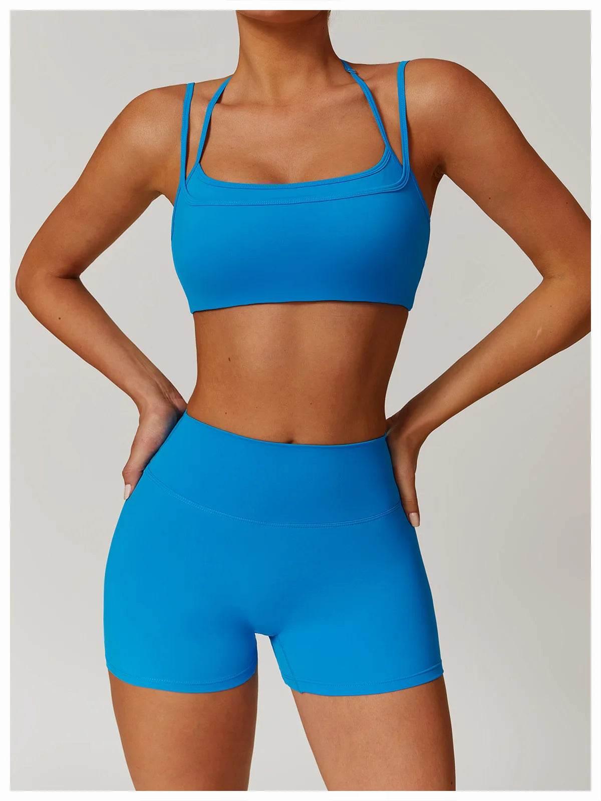 New Women Yoga Shorts High Waist Beautiful Buttocks Gym Sexy Feel V-shaped Shorts Sports Fitness Tights Push up Run Leggings - Empire P.E