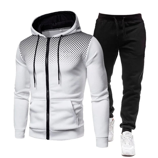 Mens  Casual Sport Hoodie Sweatpants Set