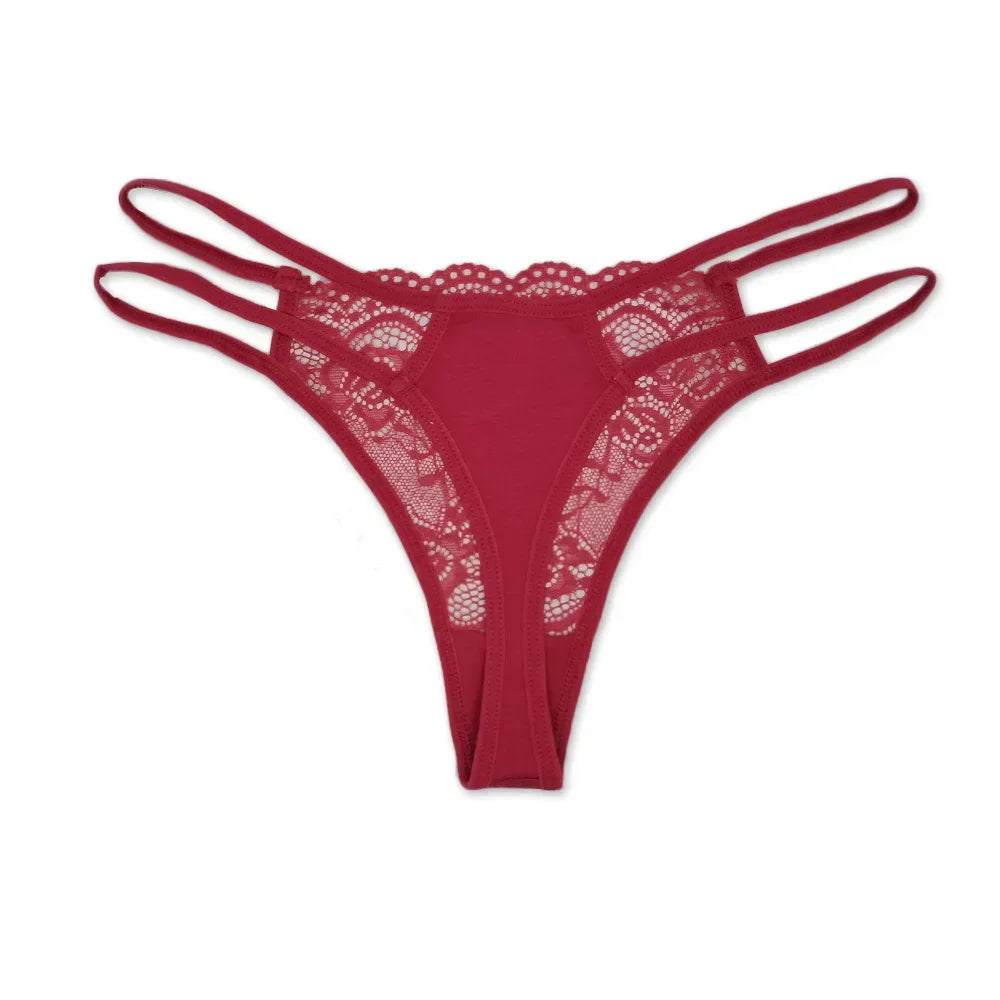 5 PCS/SET Lingerie Sexy Lace Thongs Woman Low G String - Empire P.E