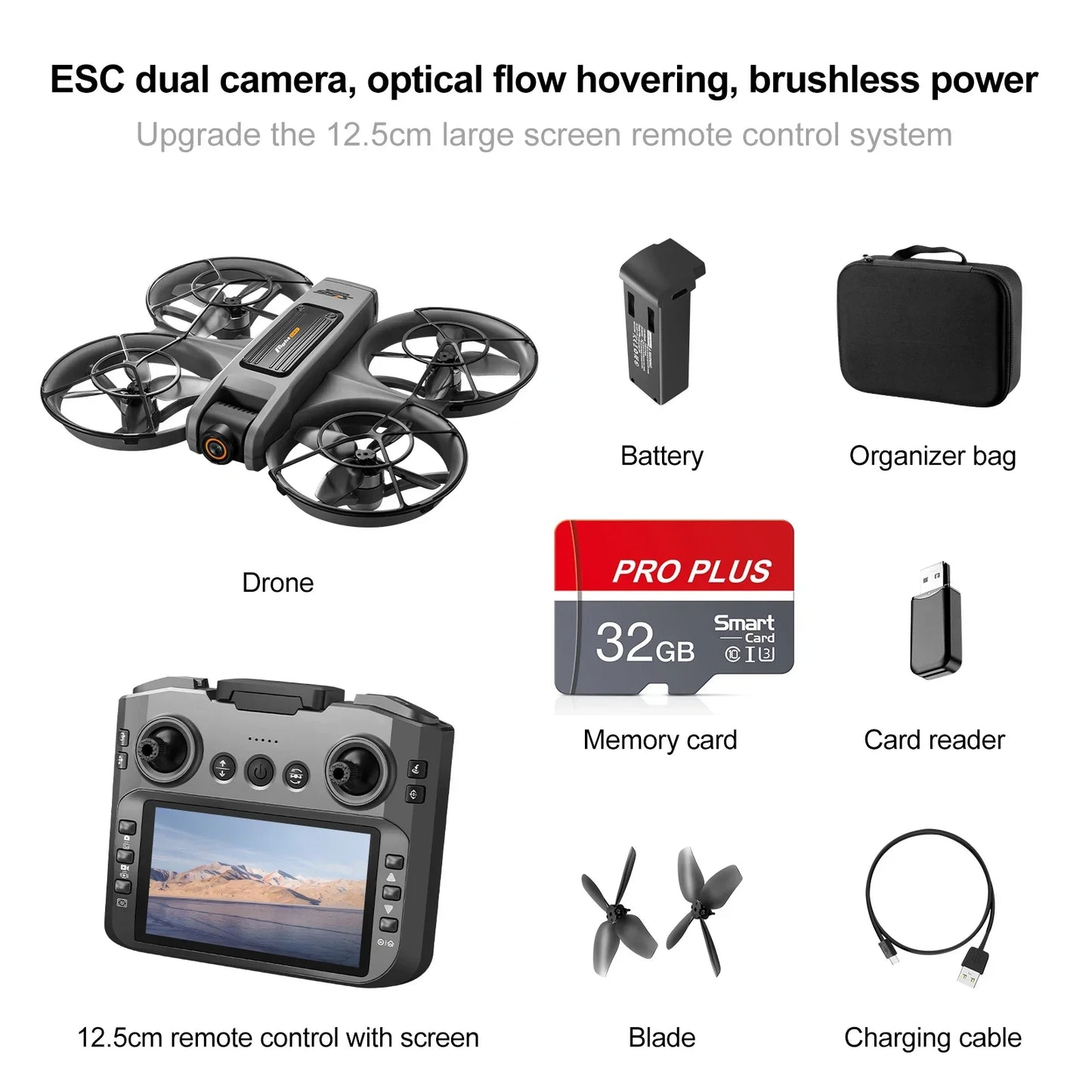 Drone with Camera 4K HD Video 180° Adjustable Lens - Empire P.E
