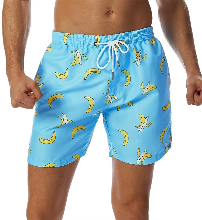 Men's 3D Print Graffiti Art Pattern Beach Shorts