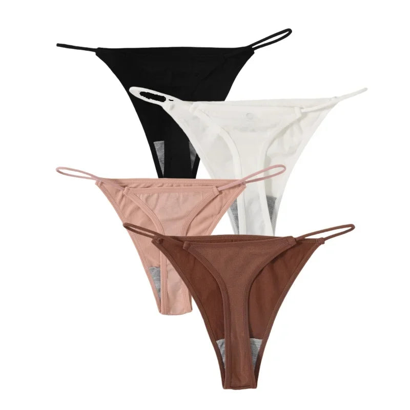 4Pcs/Set Women G-String Seamless Panties Underwear Sexy Lingerie - Empire P.E