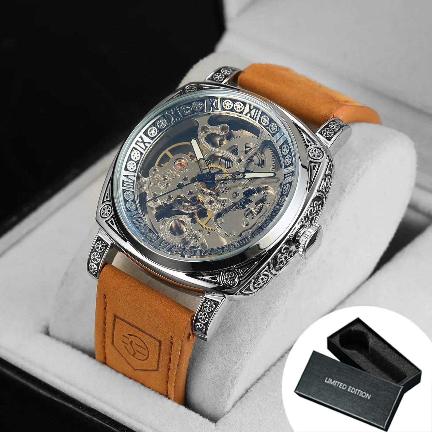 Royal Retro Skeleton Automatic Mechanical Watch