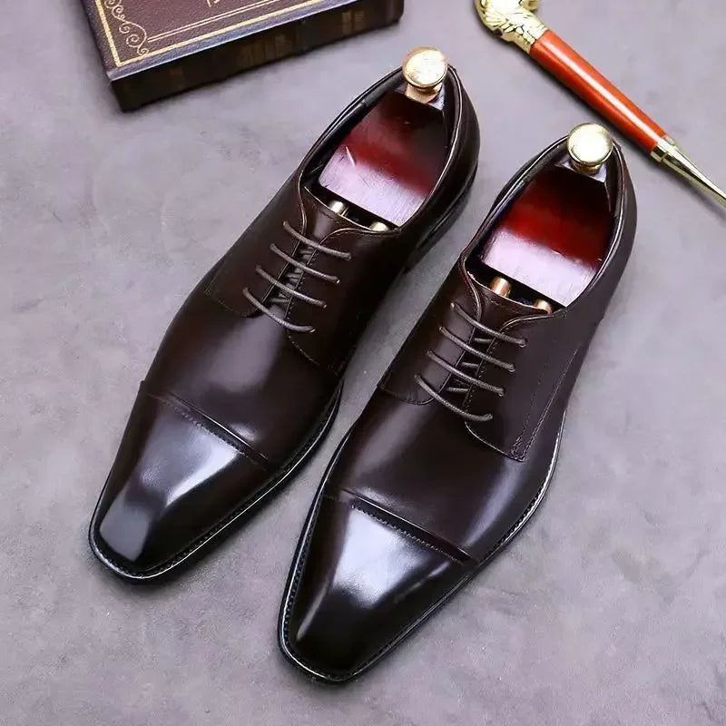 Elegant Leather Mens Dress Shoes Formal Social Shoe - Empire P.E