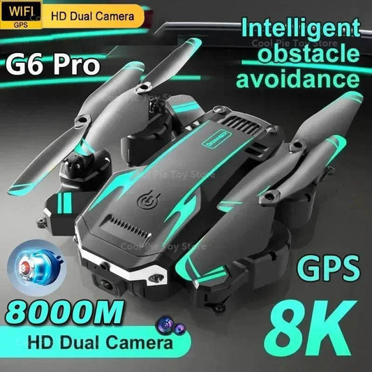 Drone G6 Pro 5G GPS Brushless Motor Professional 8K HD Aerial Photography Obstacle Avoidance UAV Four-Rotor Helicopter Toys - Empire P.E