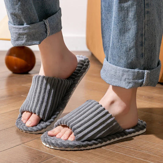 Men's open Toed Slippers Autumn and Winter Indoor Anti slip - Empire P.E
