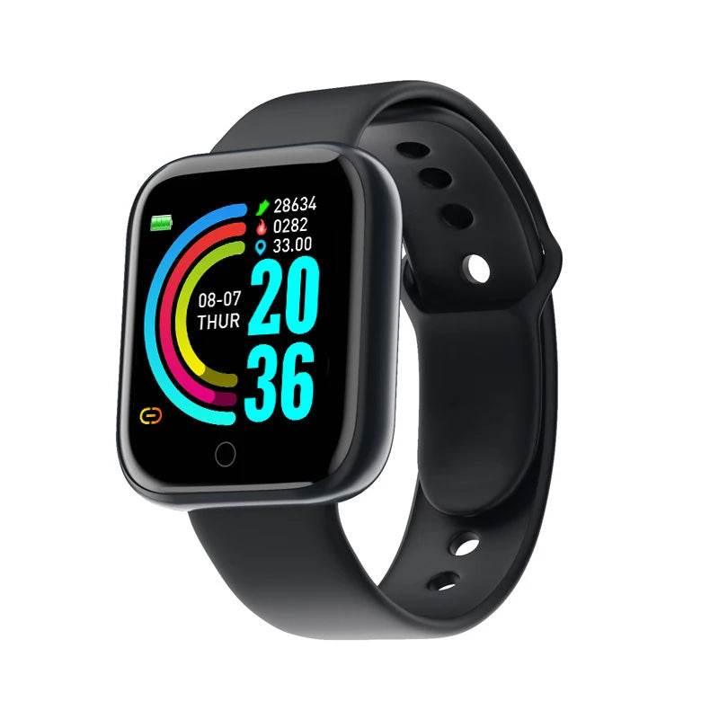 Multifunctional Smart Watch Men Women Bluetooth Connected Phone Music Fitness Sports Bracelet Sleep Monitor Y68 Smartwatch D20 - Empire P.E