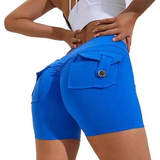 Fitness Yoga Leggings for Women Pocket Scrunched Gym Leggings High Waist Butt Liftting Tights Sexy Booty Shorts Bell-bottoms - Empire P.E