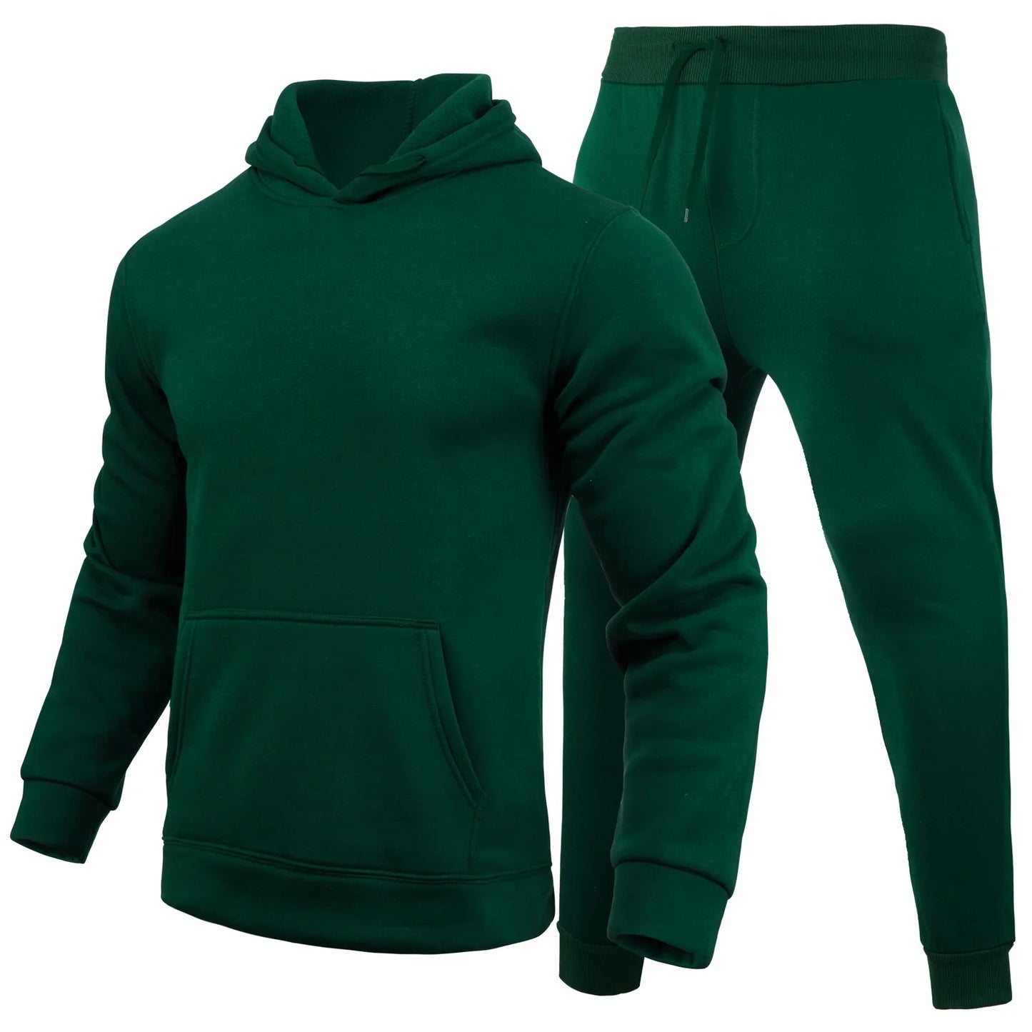 Men's  Hooded Pullover + Sweatpants Sports Suit