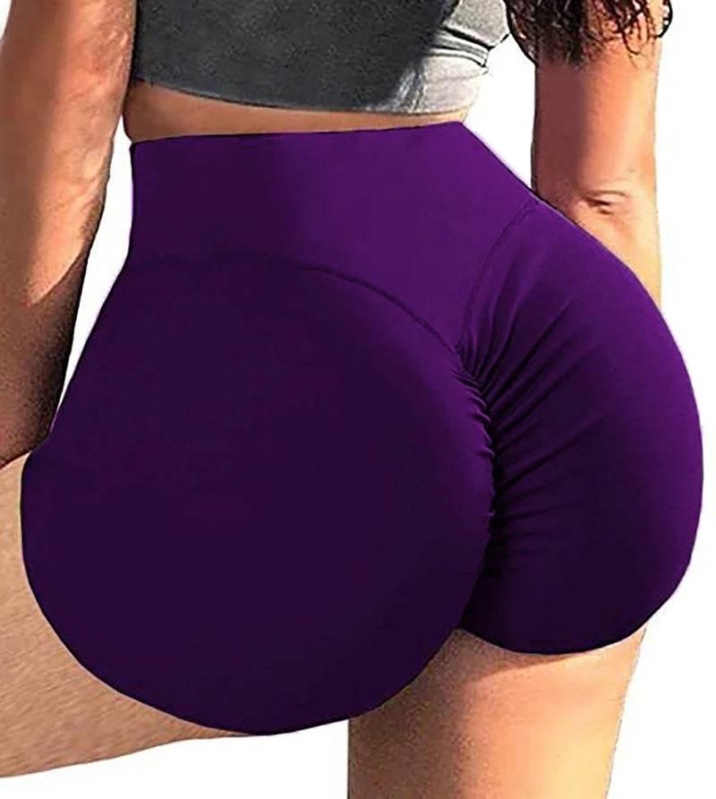Women Yoga Shorts High Waist Workout Shorts Fitness Yoga Lift Butt Fitness Ladies Yoga Gym Running Short Pants Sportswear - Empire P.E