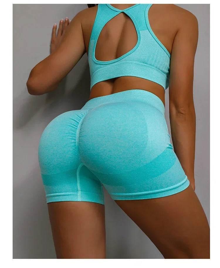 Yoga Suit Yoga Sports Underwear Women's Fitness Suit Vest Running Sports Yoga Shorts Set Yoga Set Workout Set - Empire P.E