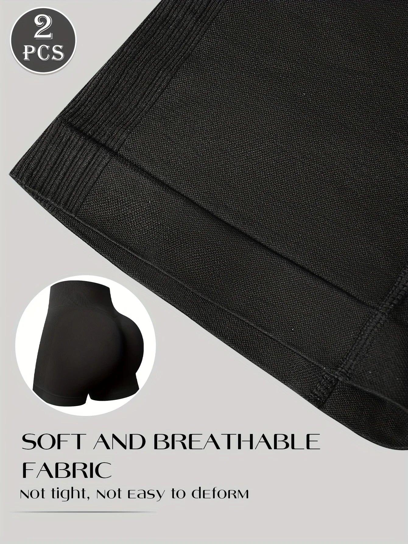 2pcs Seamless High-Waisted Shorts - Empire P.E