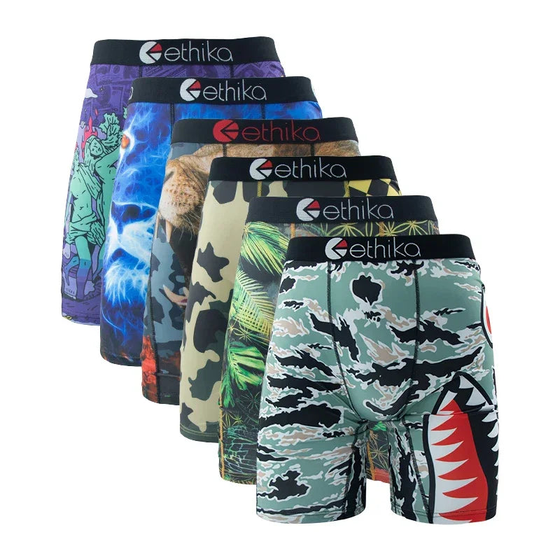 6Pcs Men Underwear Boxers Breathable Man - Empire P.E