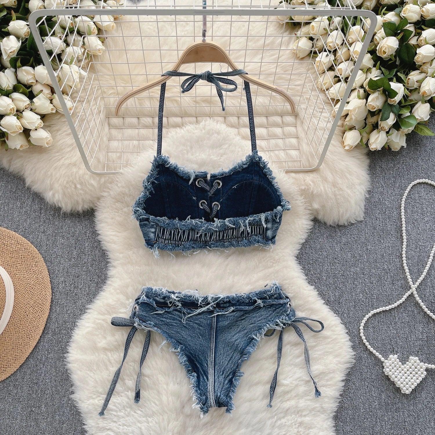 Women Bikini Denim Suits - Empire P.E