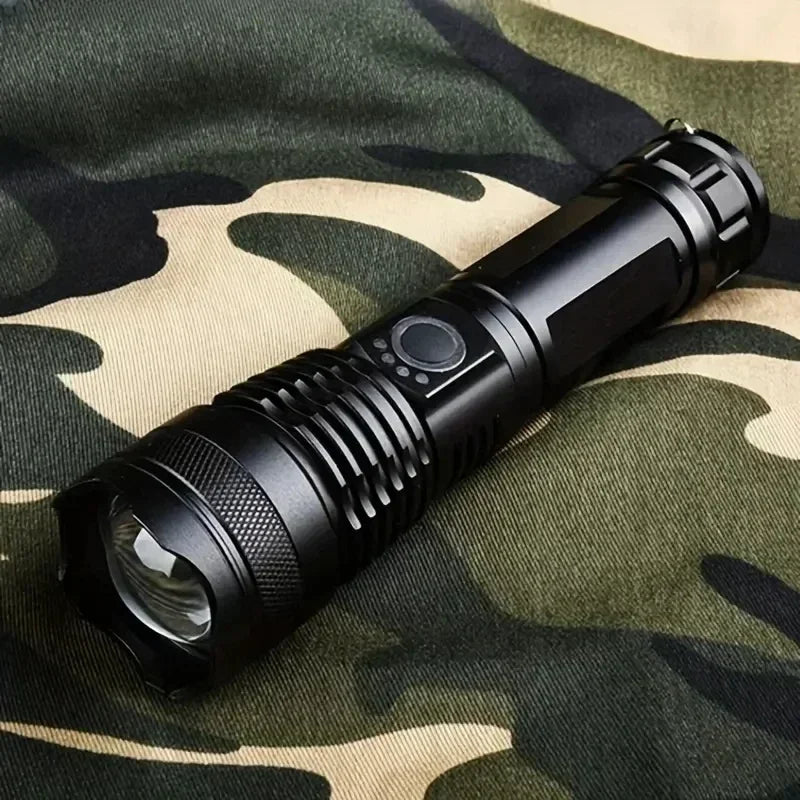 Aluminum Alloy Glare Flashlight 26650/18650 USB Charging - Empire P.E