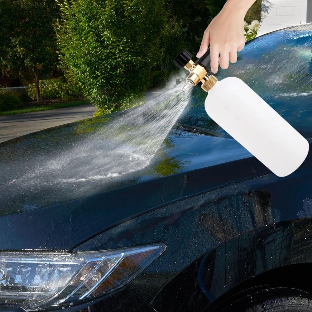 High Pressure Washer PA Foam Pot 1/4" Quick Connect Soap Foamer Cannon Generator Car Wash Cleaning Bottle Power Washer Tool - Empire P.E