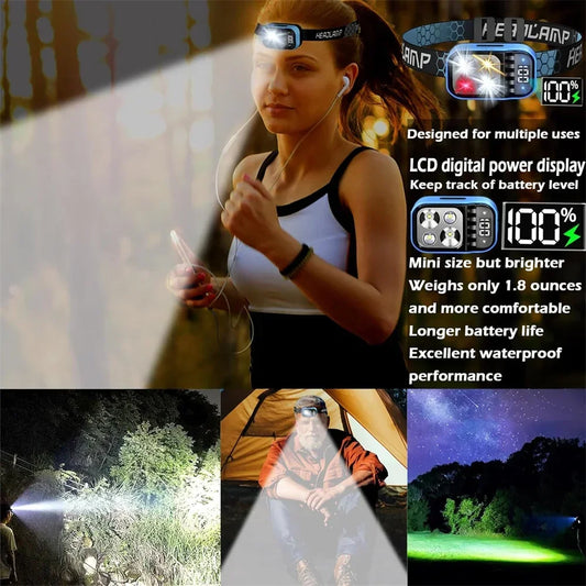 Rechargeable Headlamp Flashlight Bright LED Waterproof - Empire P.E