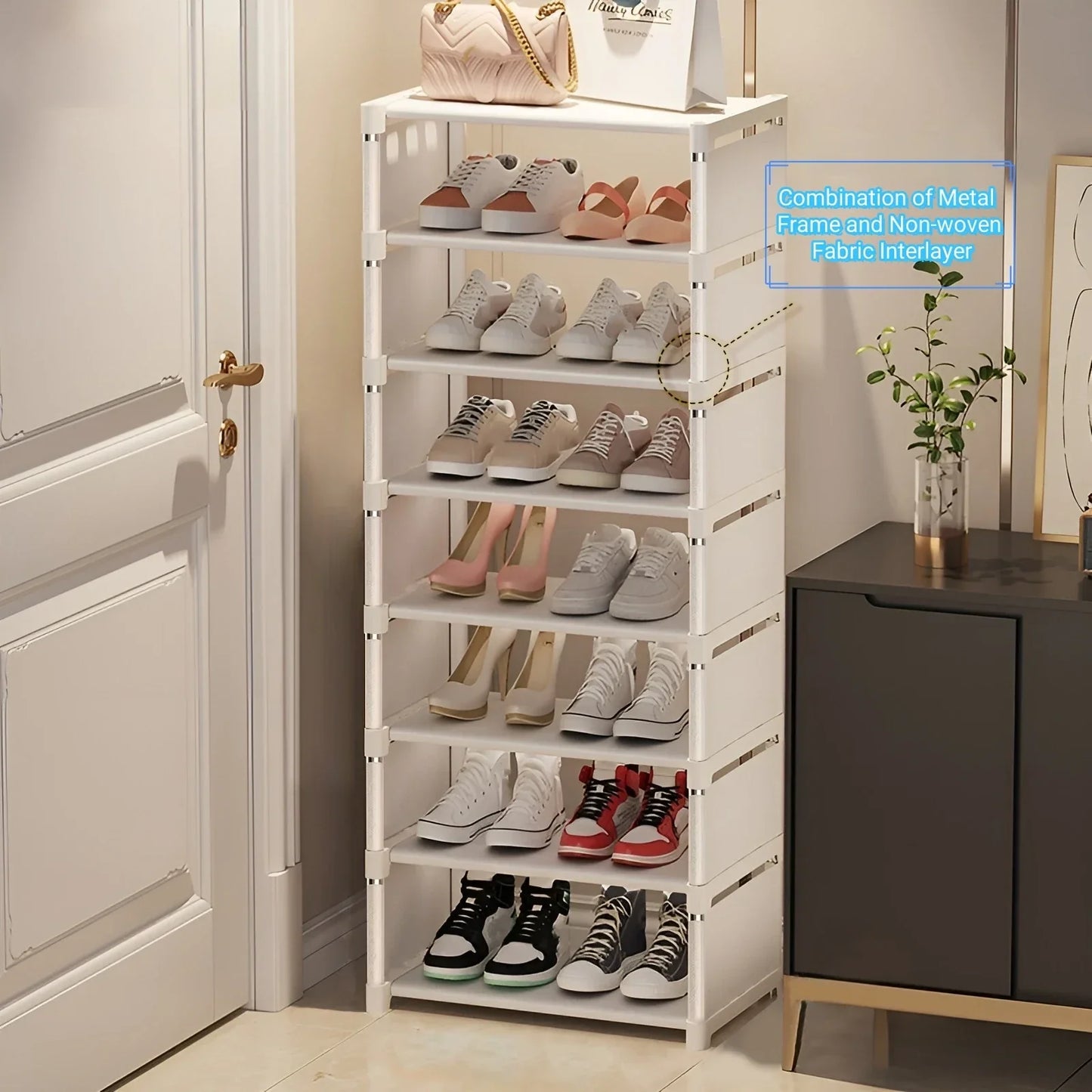 1pc 6/8 Layers Shoe Organizer Rack