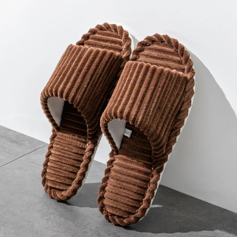 Men's open Toed Slippers Autumn and Winter Indoor Anti slip - Empire P.E