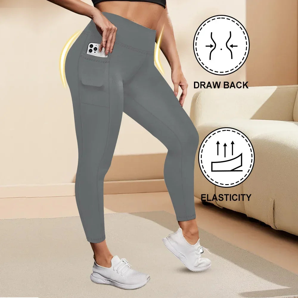 Women's High-Waisted Yoga Pants Plus Size - Empire P.E