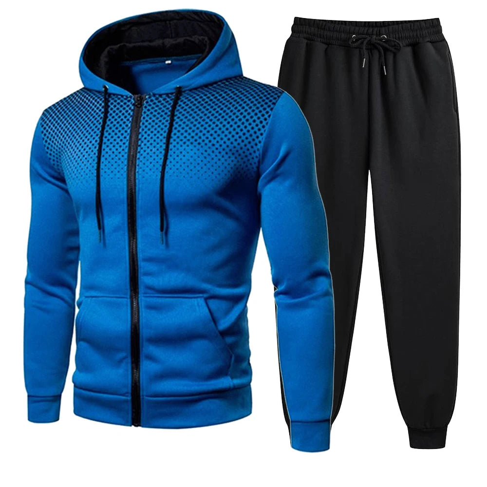 Mens  Casual Sport Hoodie Sweatpants Set