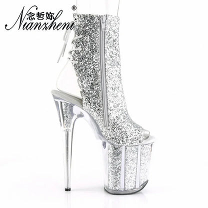 Peep Toe Strip Pole Dance High Heels - Empire P.E