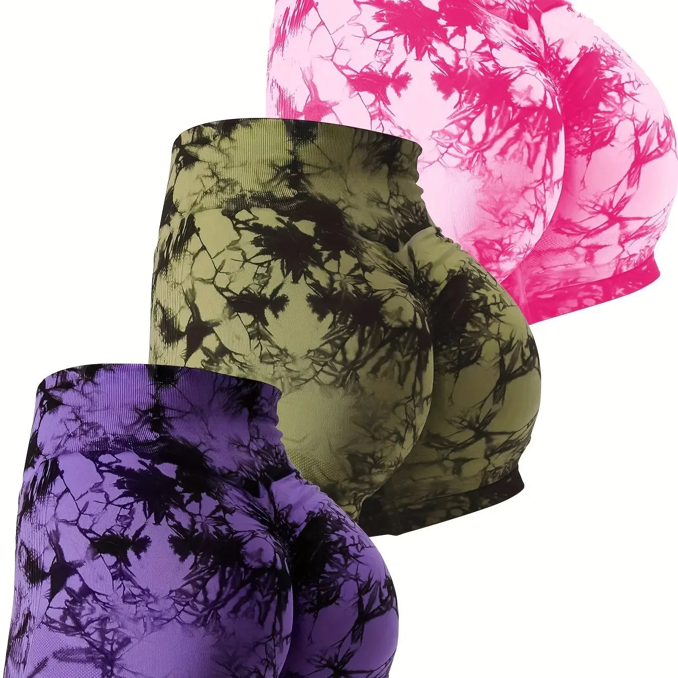 3-Pack Womens  Yoga Shorts