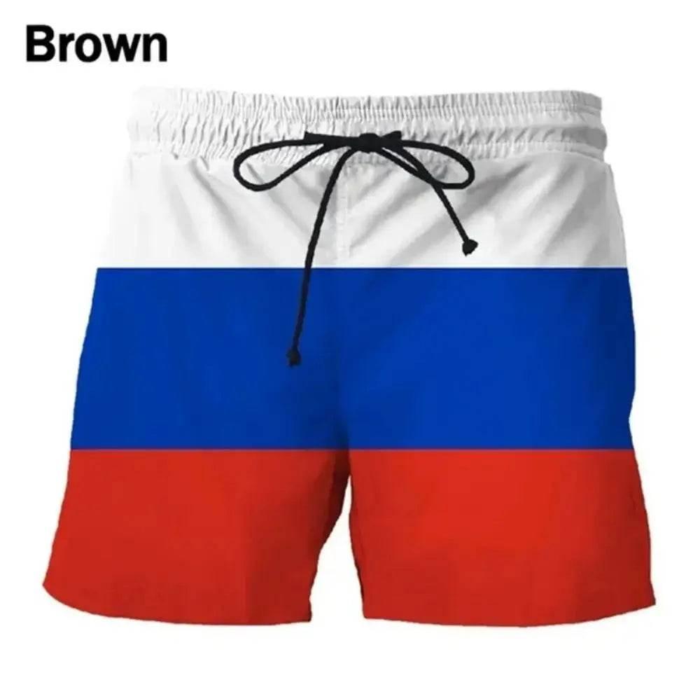 2024 Germany United States British Flag Beach Shorts Men's 3D Printed - Empire P.E