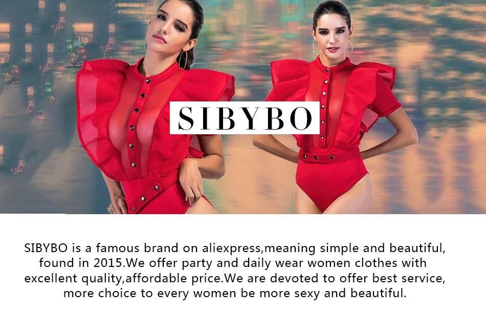 Sibybo Sexy Single Rotator Cuff Hollow Out High Elastic Jumpsuit Luminous Rhinestones Solid Color Trousers Spicy Girl Streetwear - Empire P.E