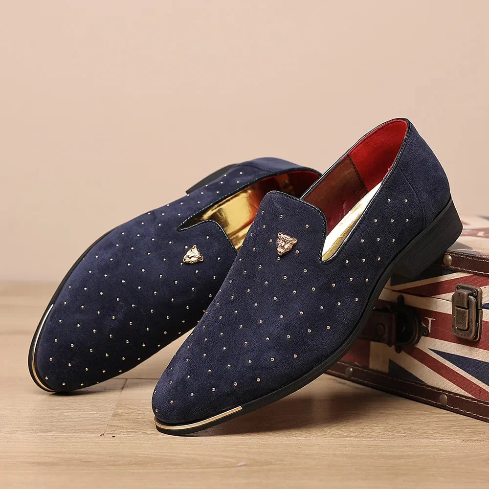 Men Loafers Leather Dress Shoes - Empire P.E