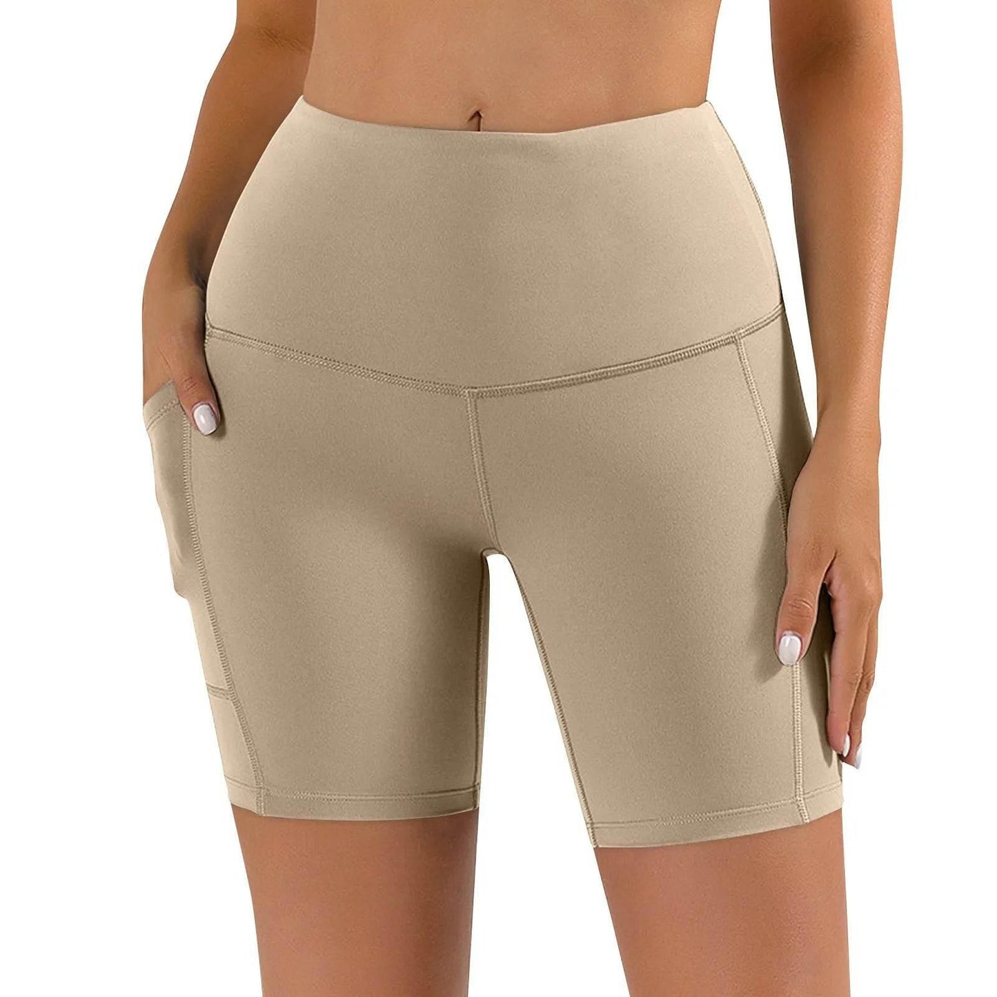 Women Sports Short Yoga Shorts High Waist Breathable Soft Fitness Tight Women Yoga Legging Shorts Cycling Athletic Gym Shorts - Empire P.E