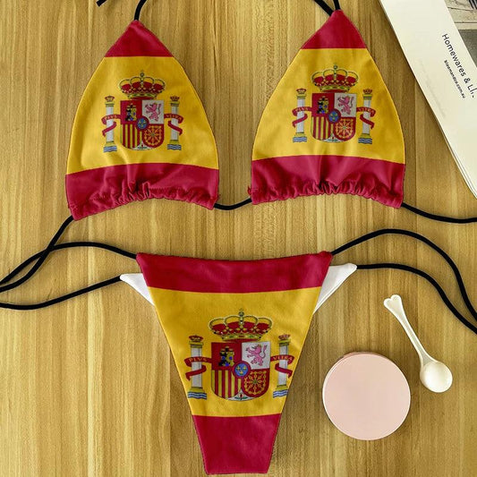 Fashion flag pattern printed swimsuit - Empire P.E