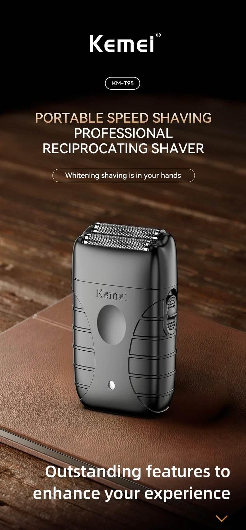 Kemei KM-1858 9000RPM 10W Hair Clipper,KM-264 Rechargeable Electric Trimmer,Original KM-T95 Shaver For Men Barber Clippers Kit - Empire P.E