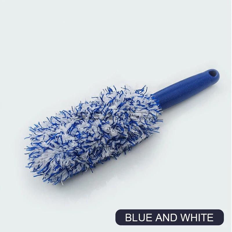 SEAMETAL Car Wheel Tire Rim Cleaning Brush Portable Plush Car Wheel Hub Brush Washing Tool Car Detailing Care Dust Removal Brush - Empire P.E