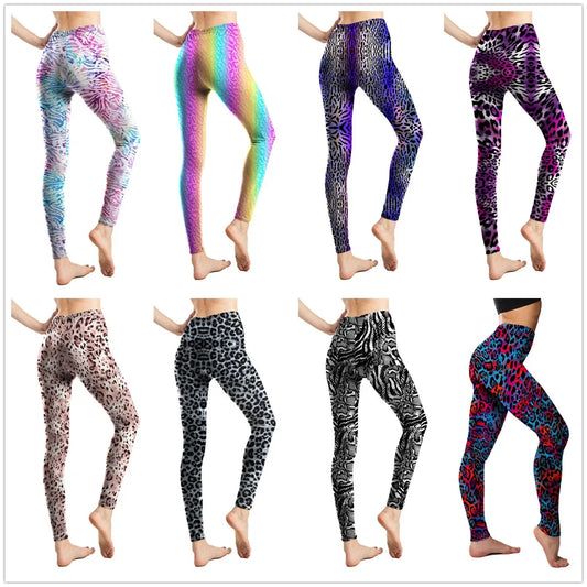 Leopard Leggings Printed High Waist - Empire P.E