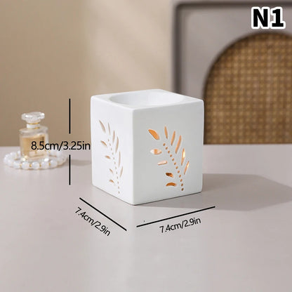 White Ceramic Incense Burner