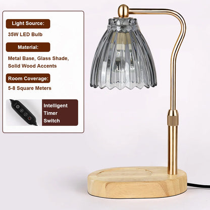 Candle Warmer Lamp with Timer Dimmable Wax Warmer Lamp