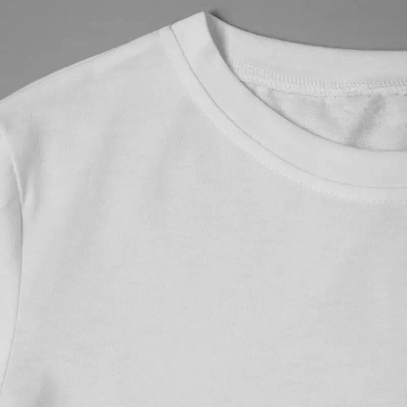 Cat Women Summer White Print T-shirt - Empire P.E