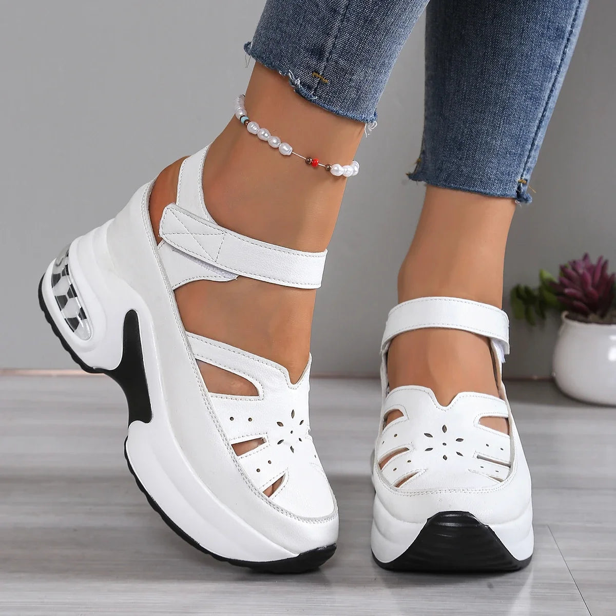 Women  Summer Solid Wedge Shoes