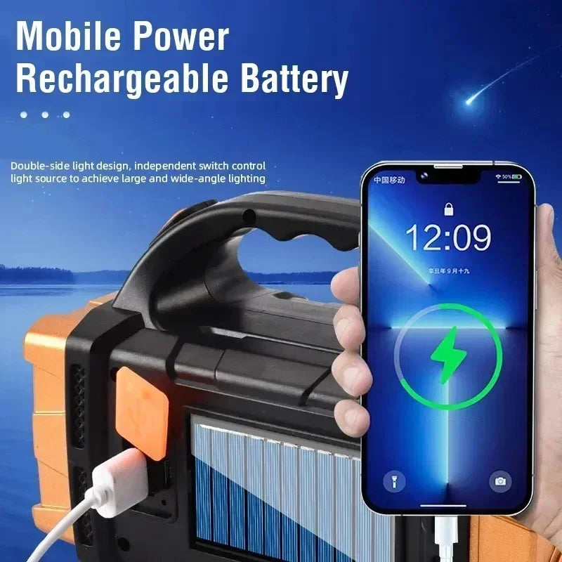 High Power Led Flashlights Camping Torch Work Light Solar Charge - Empire P.E