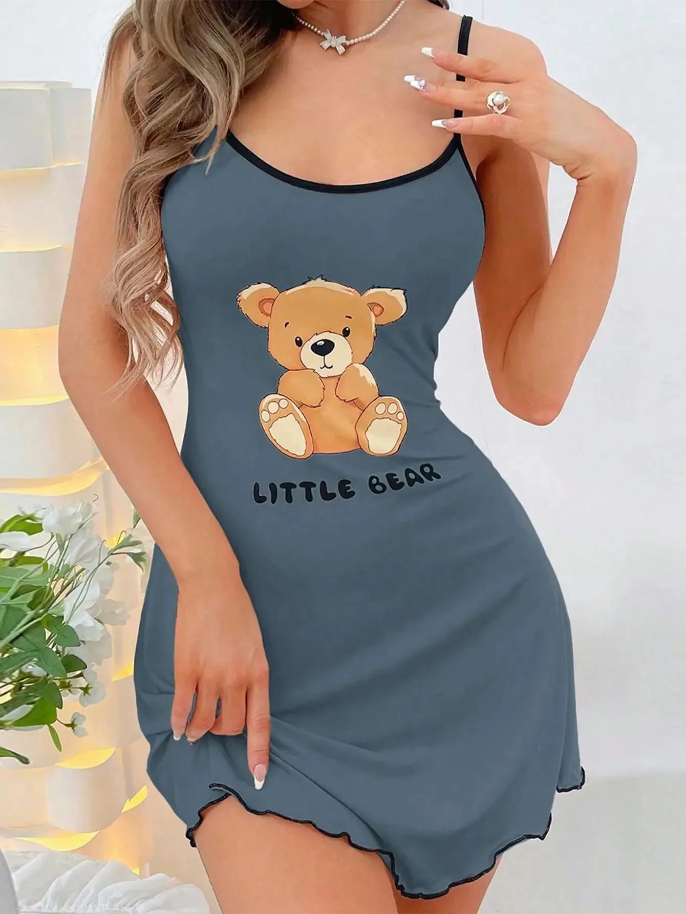 Women's Suspender Nightgown - Empire P.E