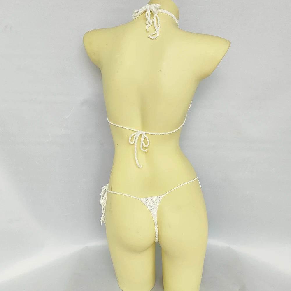 Women Micro Bikini Cotton Thong Swimsuit 2024 Beach Spa Sexy Bikini Set Swimming Suit - Empire P.E