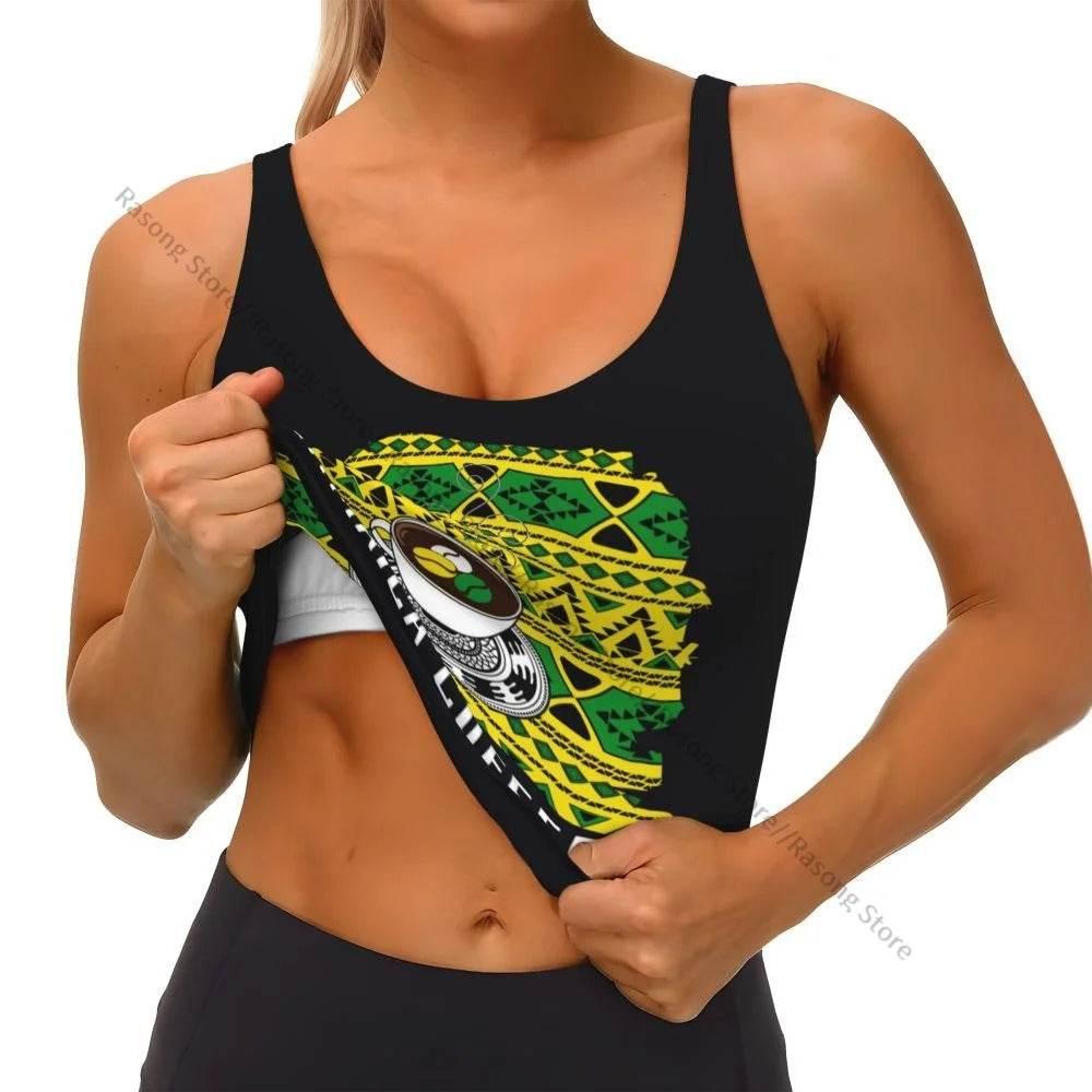 Sports Bra Women Running Yoga Clothes Vest Jamaica Kingdom Flag Gathering Fitness Vest - Empire P.E