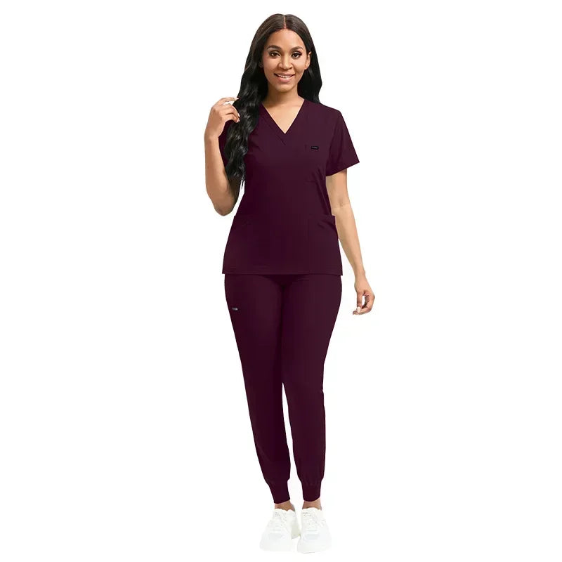 Multicolor Unisex Short Sleeved Scrubs Sets - Empire P.E
