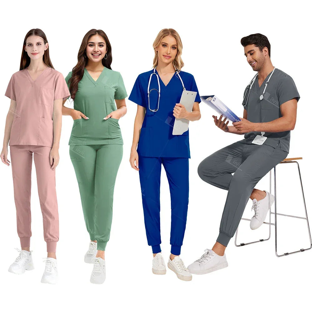 Clinic Workwear Unisex Medical Nurse Scrub Set