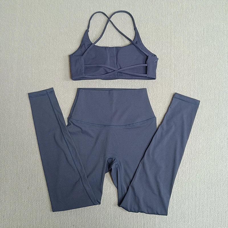 Yoga Clothes Set 2 Pcs Gym Tights Sports Set - Empire P.E
