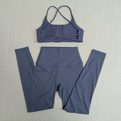Yoga Clothes Set 2 Pcs Gym Tights Sports Set - Empire P.E