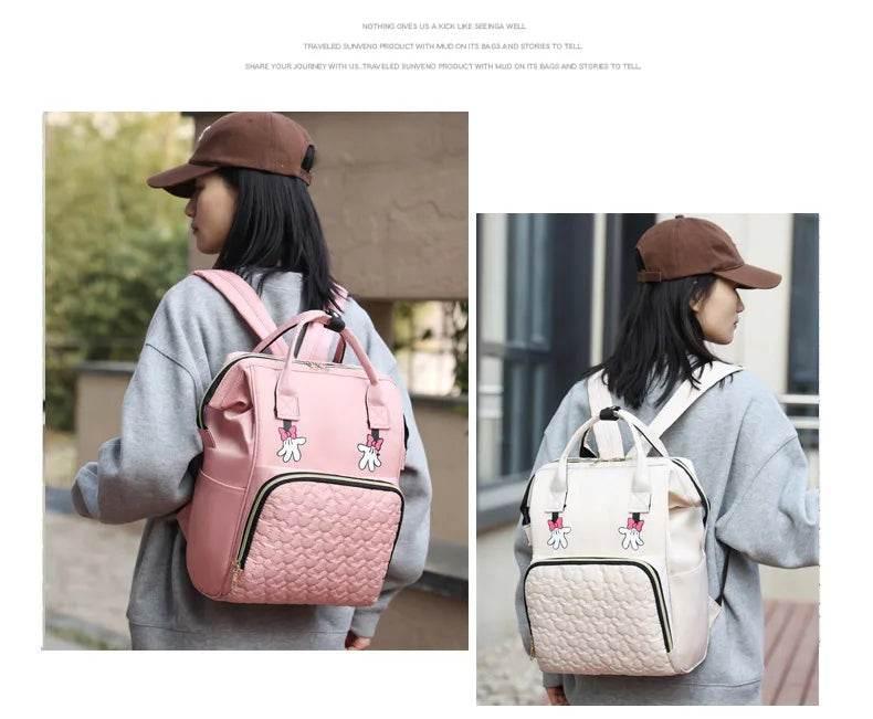 Personalized Name Mommy Bag Multi-functional Double Shoulder Storage Diaper Backpack for Outdoor Traveling Mom Gift - Empire P.E