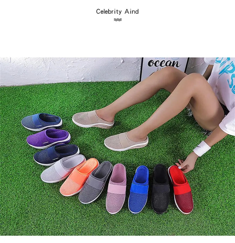slip-ons without back female sneakers women's sport shoes professional running shoes black sports shoes skor walkx 1229 - Empire P.E