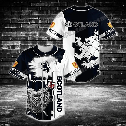Argentina/Panama/Scotland Flag & Coat Of Arms 3D Printed Fashion Men's Baseball Shirt Street Unisex Adult Baseball Jersey KZ07 - Empire P.E